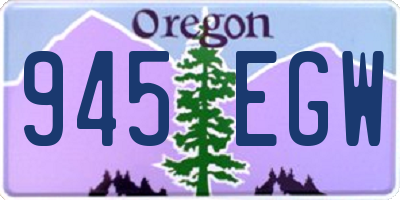 OR license plate 945EGW