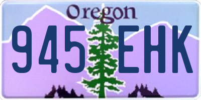 OR license plate 945EHK