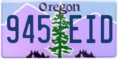 OR license plate 945EID