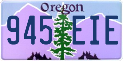 OR license plate 945EIE