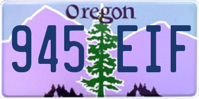 OR license plate 945EIF