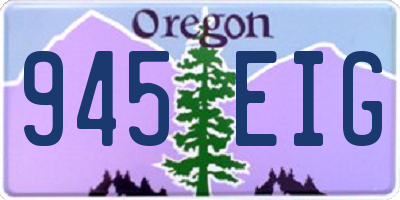 OR license plate 945EIG