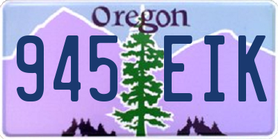 OR license plate 945EIK
