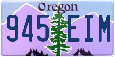 OR license plate 945EIM