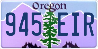 OR license plate 945EIR