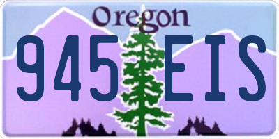 OR license plate 945EIS