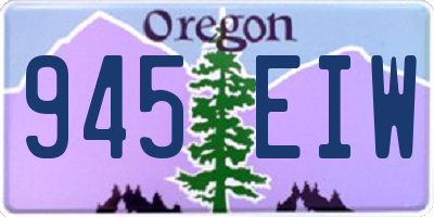 OR license plate 945EIW