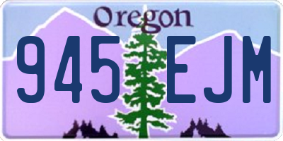 OR license plate 945EJM