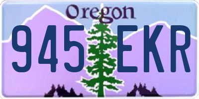 OR license plate 945EKR