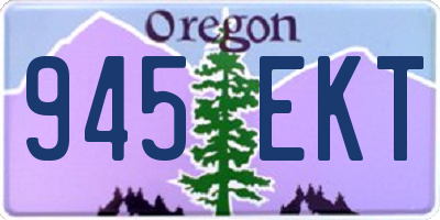 OR license plate 945EKT