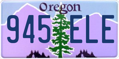 OR license plate 945ELE