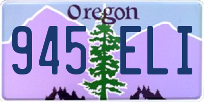OR license plate 945ELI