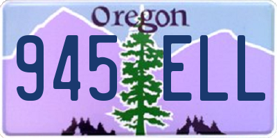 OR license plate 945ELL