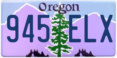 OR license plate 945ELX