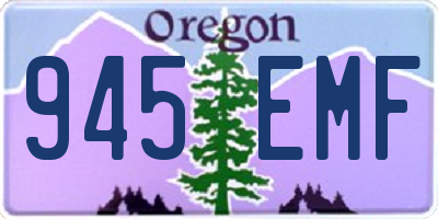 OR license plate 945EMF