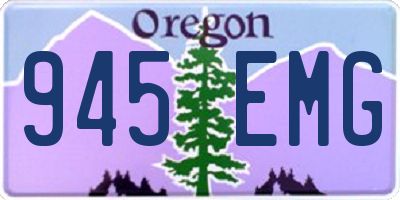 OR license plate 945EMG