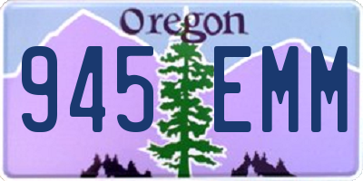 OR license plate 945EMM