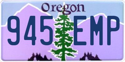 OR license plate 945EMP