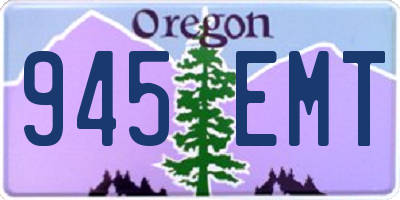 OR license plate 945EMT