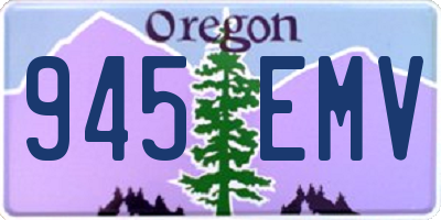 OR license plate 945EMV