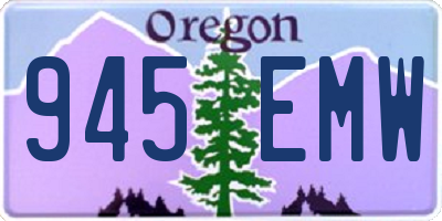 OR license plate 945EMW