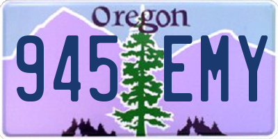 OR license plate 945EMY