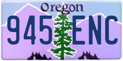 OR license plate 945ENC