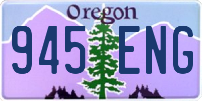 OR license plate 945ENG
