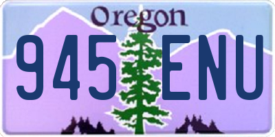 OR license plate 945ENU