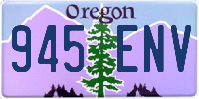 OR license plate 945ENV