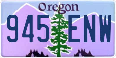 OR license plate 945ENW