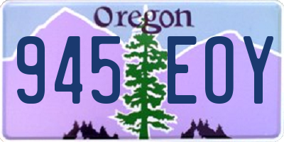 OR license plate 945EOY