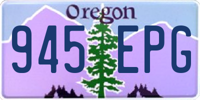 OR license plate 945EPG