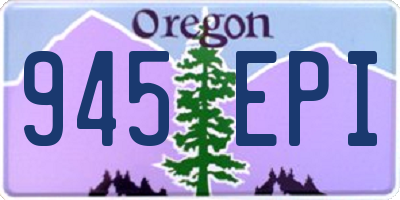 OR license plate 945EPI