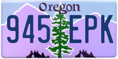 OR license plate 945EPK