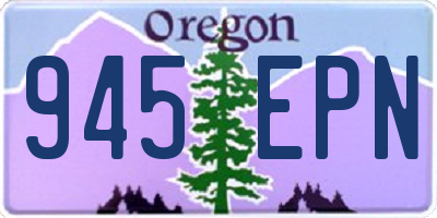 OR license plate 945EPN