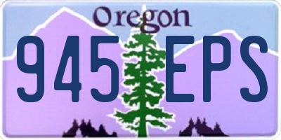 OR license plate 945EPS