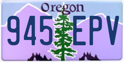 OR license plate 945EPV