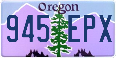 OR license plate 945EPX