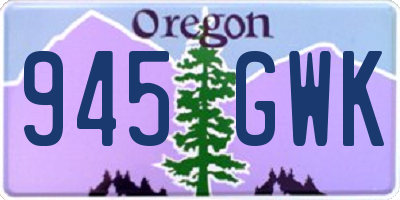 OR license plate 945GWK