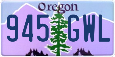 OR license plate 945GWL
