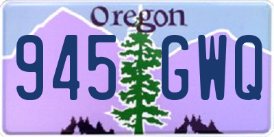 OR license plate 945GWQ