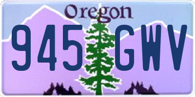 OR license plate 945GWV