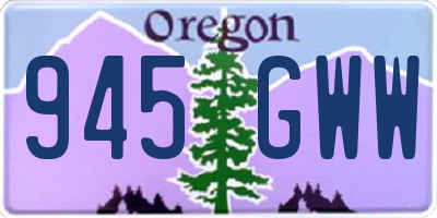 OR license plate 945GWW