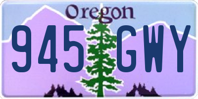 OR license plate 945GWY