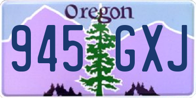OR license plate 945GXJ