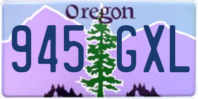 OR license plate 945GXL
