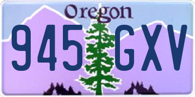 OR license plate 945GXV