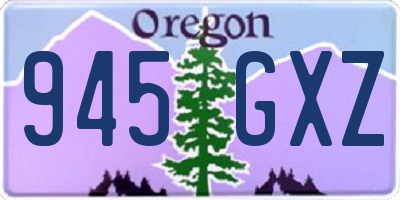 OR license plate 945GXZ