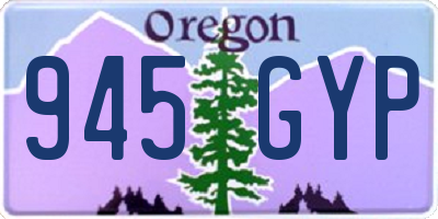 OR license plate 945GYP